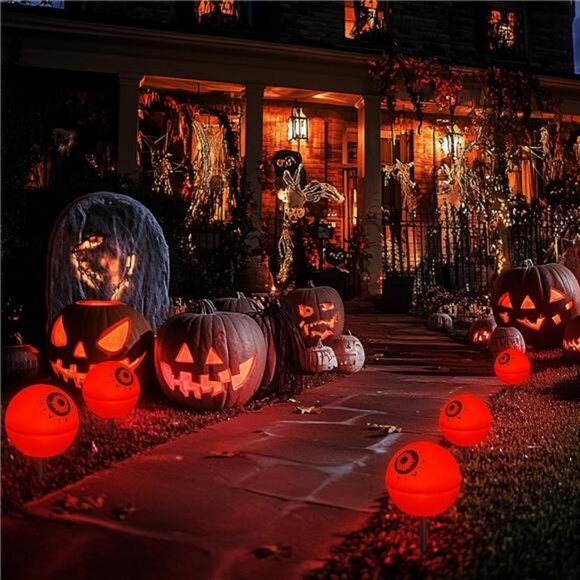 Outdoor Solar Lights Waterproof Decorations, 5 Pack Solar Globe Lights - Picture 2 of 8